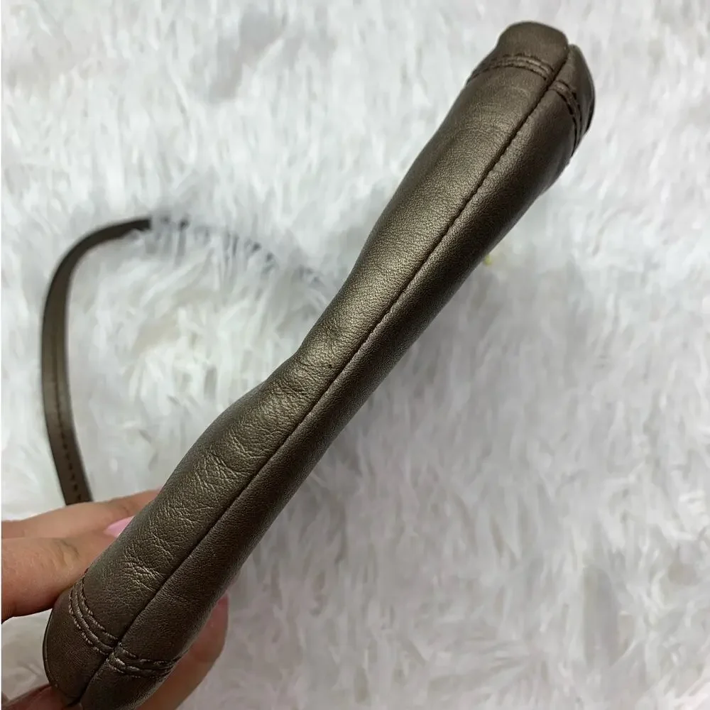 Coach bronze wristlet